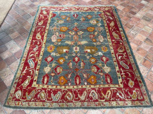 ANTIQUE ANGORA USHAK RUG - ADDITIONAL PHOTO 1