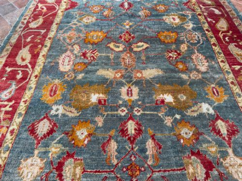 ANTIQUE ANGORA USHAK RUG - ADDITIONAL PHOTO 10