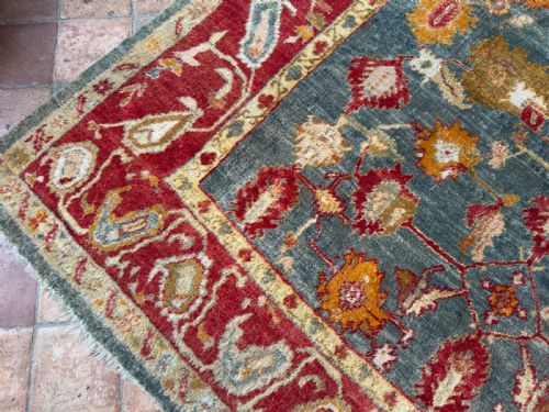 ANTIQUE ANGORA USHAK RUG - ADDITIONAL PHOTO 11