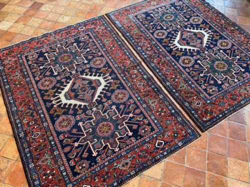 PAIR OF ANTIQUE KARAJA RUGS - ADDITIONAL PHOTO 1