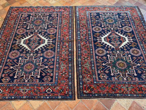 PAIR OF ANTIQUE KARAJA RUGS - ADDITIONAL PHOTO 2
