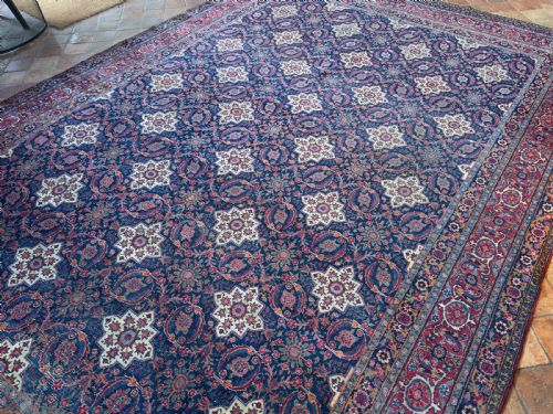 ANTIQUE KIRMAN CARPET - ADDITIONAL PHOTO 6