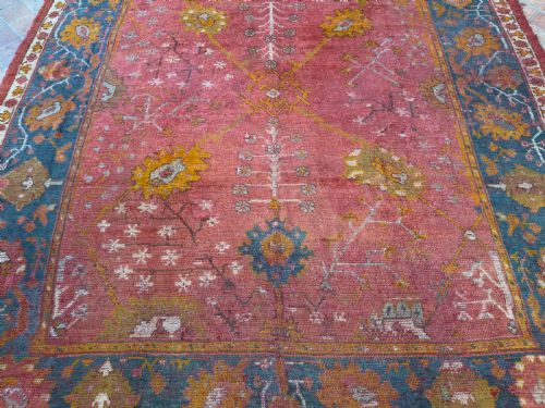 ANTIQUE USHAK CARPET - ADDITIONAL PHOTO 8