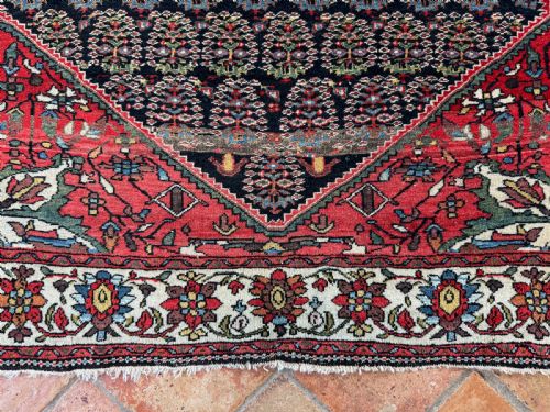 ANTIQUE SAROUK FARAHAN RUG - ADDITIONAL PHOTO 4