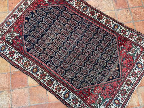ANTIQUE SAROUK FARAHAN RUG - ADDITIONAL PHOTO 6