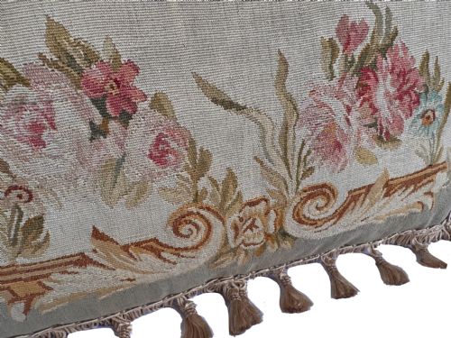 ANTIQUE AUBUSSON CUSHION - ADDITIONAL PHOTO 1