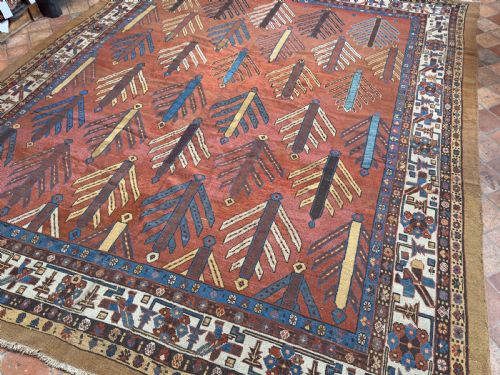 RARE ANTIQUE BAKSHAISH CARPET - ADDITIONAL PHOTO 1