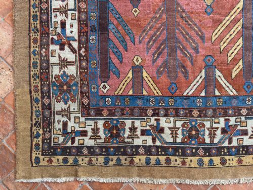 RARE ANTIQUE BAKSHAISH CARPET - ADDITIONAL PHOTO 2