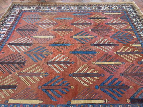 RARE ANTIQUE BAKSHAISH CARPET - ADDITIONAL PHOTO 3