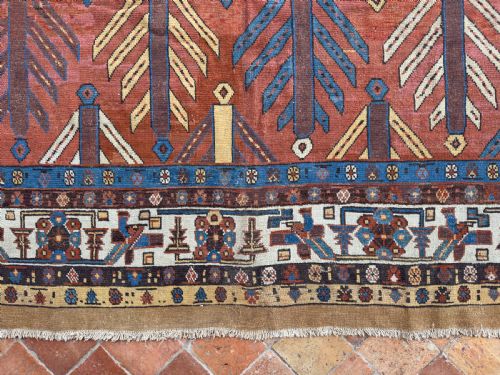 RARE ANTIQUE BAKSHAISH CARPET - ADDITIONAL PHOTO 5