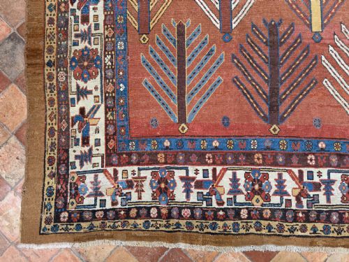 RARE ANTIQUE BAKSHAISH CARPET - ADDITIONAL PHOTO 7
