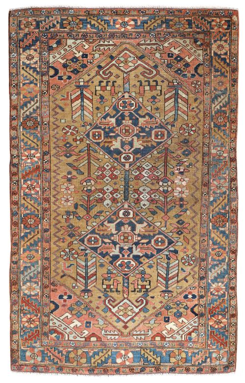 antique heriz rug - CATEGORY: ANTIQUE RUGS - DATED 1890