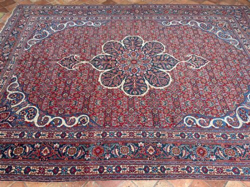 ANTIQUE TABRIZ CARPET - ADDITIONAL PHOTO 2