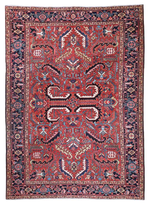 antique heriz carpet - CATEGORY: ANTIQUE RUGS - DATED 1910