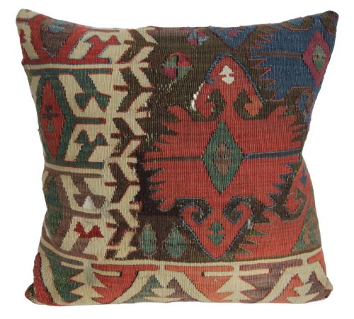 antique kilim cushion - CATEGORY: ANTIQUE MISCELLANEOUS - DATED 1870