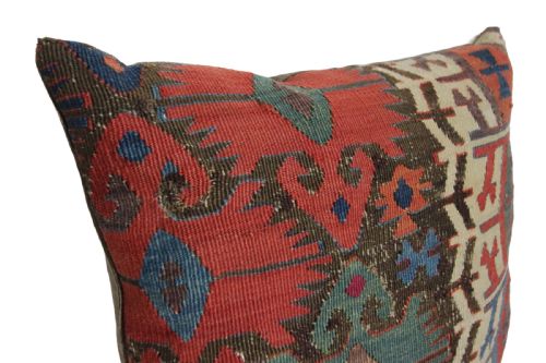 ANTIQUE KILIM CUSHION - ADDITIONAL PHOTO 4