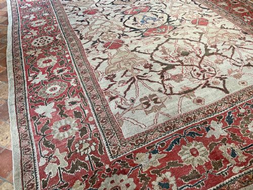 RARE ANTIQUE ZIEGLER CARPET - ADDITIONAL PHOTO 1