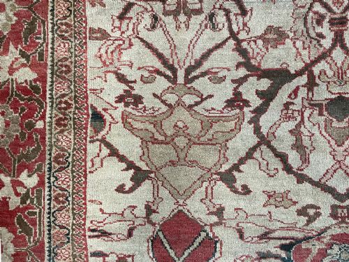 RARE ANTIQUE ZIEGLER CARPET - ADDITIONAL PHOTO 3
