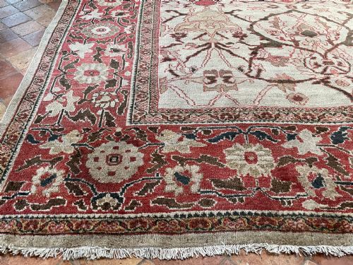 RARE ANTIQUE ZIEGLER CARPET - ADDITIONAL PHOTO 5