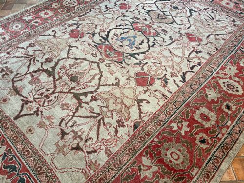 RARE ANTIQUE ZIEGLER CARPET - ADDITIONAL PHOTO 6