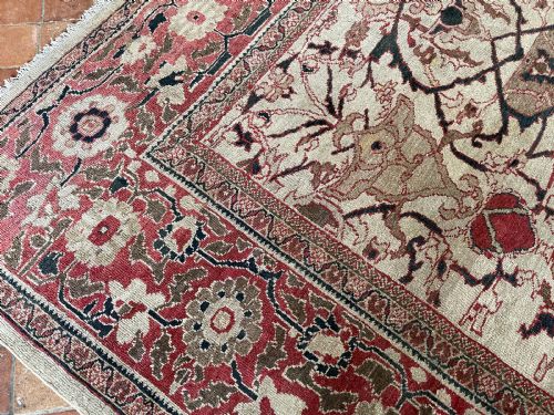 RARE ANTIQUE ZIEGLER CARPET - ADDITIONAL PHOTO 8