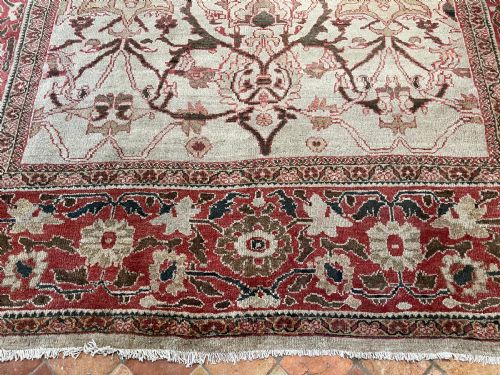 RARE ANTIQUE ZIEGLER CARPET - ADDITIONAL PHOTO 9