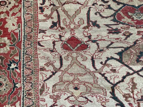 RARE ANTIQUE ZIEGLER CARPET - ADDITIONAL PHOTO 10