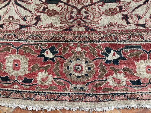 RARE ANTIQUE ZIEGLER CARPET - ADDITIONAL PHOTO 12