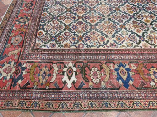 ANTIQUE MAHAL CARPET - ADDITIONAL PHOTO 5