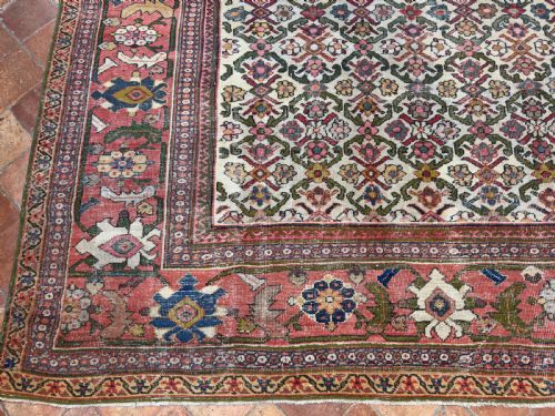 ANTIQUE MAHAL CARPET - ADDITIONAL PHOTO 8