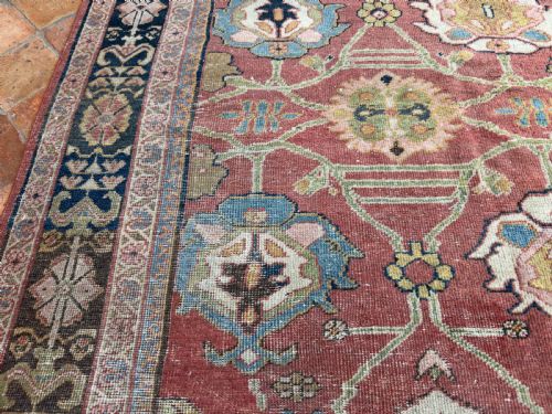ANTIQUE MAHAL CARPET - ADDITIONAL PHOTO 1