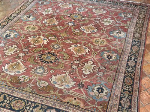 ANTIQUE MAHAL CARPET - ADDITIONAL PHOTO 2