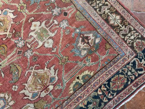 ANTIQUE MAHAL CARPET - ADDITIONAL PHOTO 3