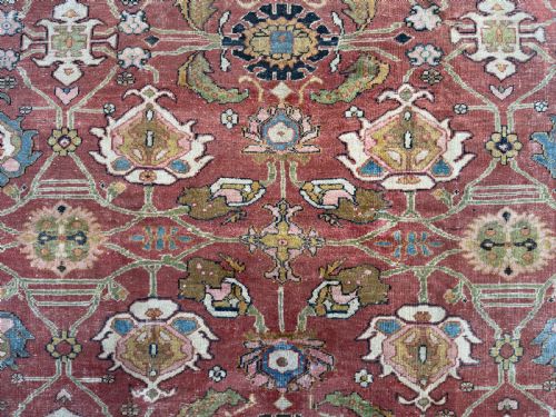 ANTIQUE MAHAL CARPET - ADDITIONAL PHOTO 4