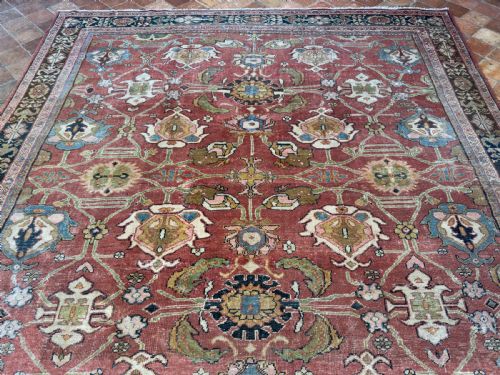 ANTIQUE MAHAL CARPET - ADDITIONAL PHOTO 5