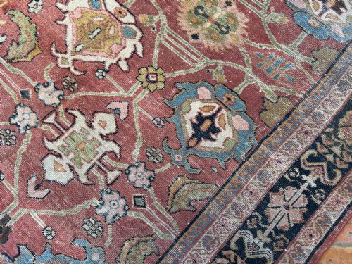 ANTIQUE MAHAL CARPET - ADDITIONAL PHOTO 9