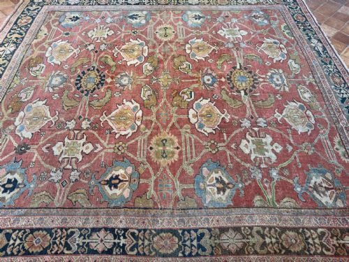 ANTIQUE MAHAL CARPET - ADDITIONAL PHOTO 10