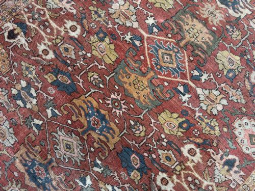 ANTIQUE MAHAL CARPET - ADDITIONAL PHOTO 2
