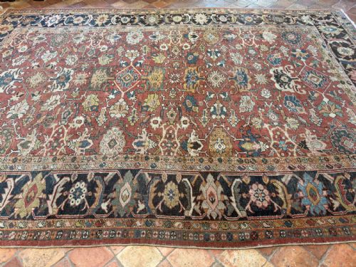 ANTIQUE MAHAL CARPET - ADDITIONAL PHOTO 8