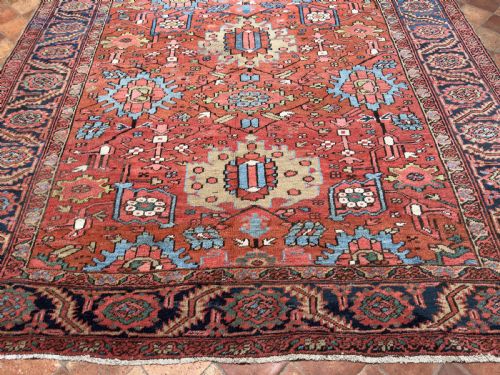 RARE ANTIQUE HERIZ CARPET - ADDITIONAL PHOTO 2