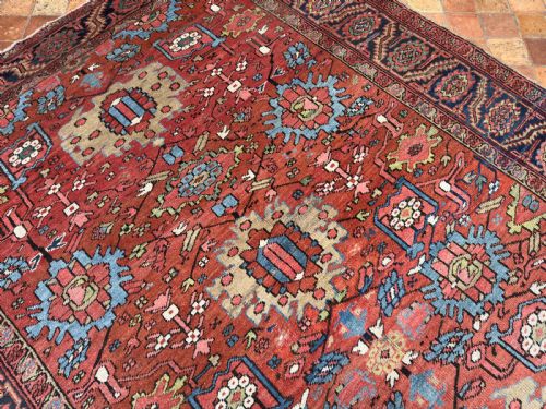 RARE ANTIQUE HERIZ CARPET - ADDITIONAL PHOTO 3