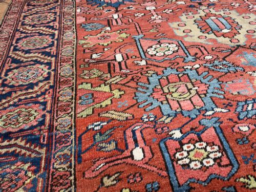 RARE ANTIQUE HERIZ CARPET - ADDITIONAL PHOTO 5
