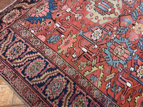 RARE ANTIQUE HERIZ CARPET - ADDITIONAL PHOTO 11