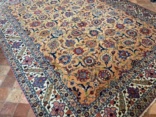 ANTIQUE TABRIZ CARPET - ADDITIONAL PHOTO 5