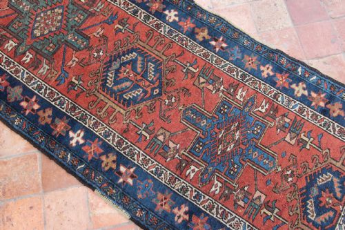 ANTIQUE KARAJA LONG RUG - ADDITIONAL PHOTO 2