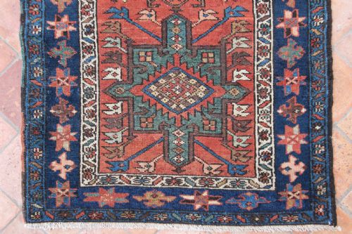 ANTIQUE KARAJA LONG RUG - ADDITIONAL PHOTO 4