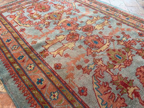 ANTIQUE USHAK RUG - ADDITIONAL PHOTO 2