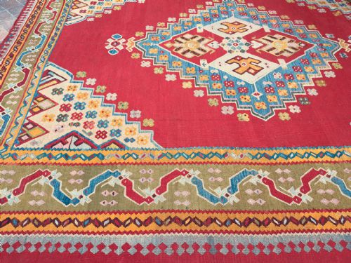 ANTIQUE USHAK KILIM - ADDITIONAL PHOTO 2