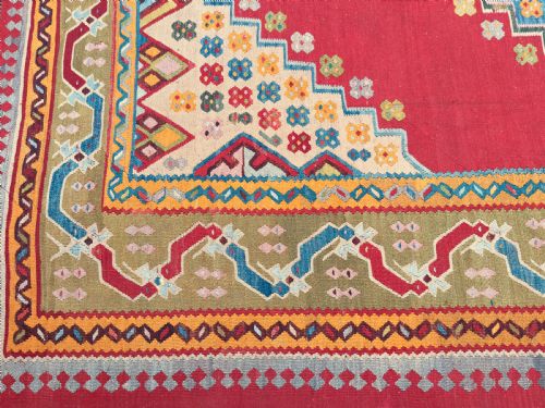 ANTIQUE USHAK KILIM - ADDITIONAL PHOTO 3