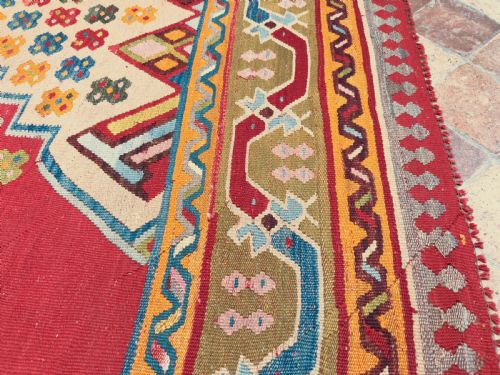 ANTIQUE USHAK KILIM - ADDITIONAL PHOTO 8